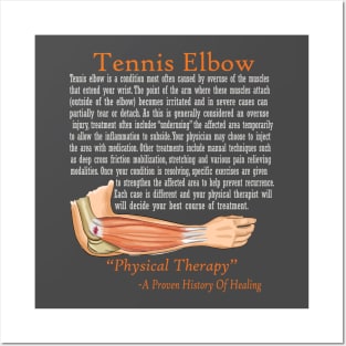 Physical Therapy Tennis Elbow Posters and Art